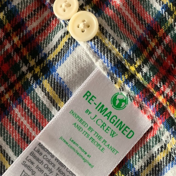 J Crew women’s plaid Snowy Stewart Tartan Flannel Size OO extra small - Picture 11 of 15